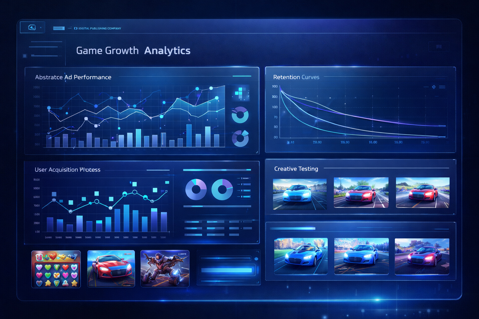 Game growth dashboard and creative analysis